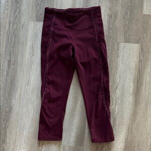 🍋Lululemon Wunder Under Crop High-Rise Flocked 21", Size 6